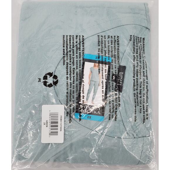 Badgley Mischka 2X Ladies' 2 Piece Lounge Set Green New‎ - Picture 5 of 8